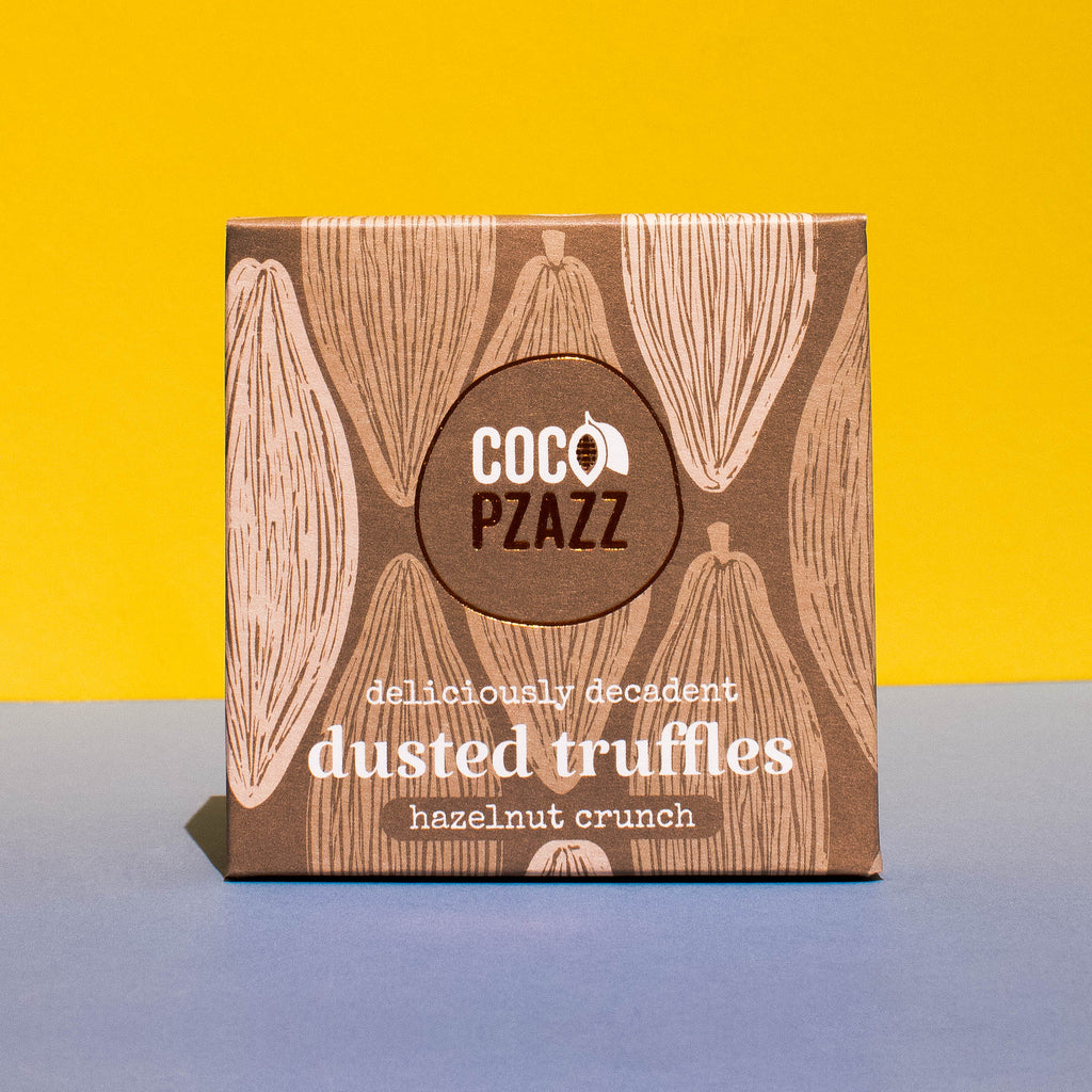 Hazelnut Crunch Dusted Truffles 125g | Coco Pzazz