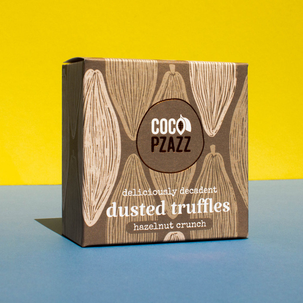 Hazelnut Crunch Dusted Truffles 125g | Coco Pzazz