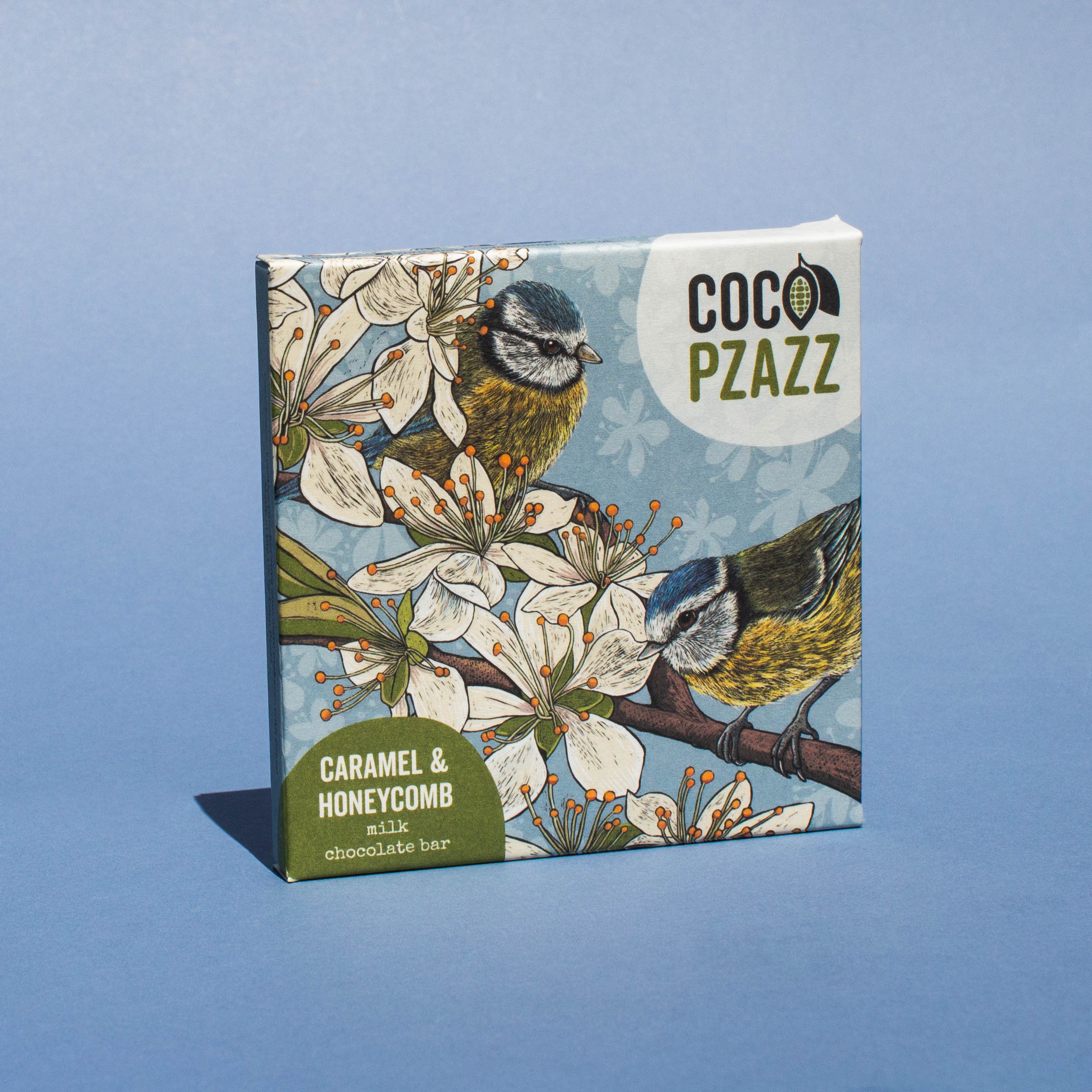 Caramel & Honeycomb Milk Chocolate Bar 80g | Coco Pzazz