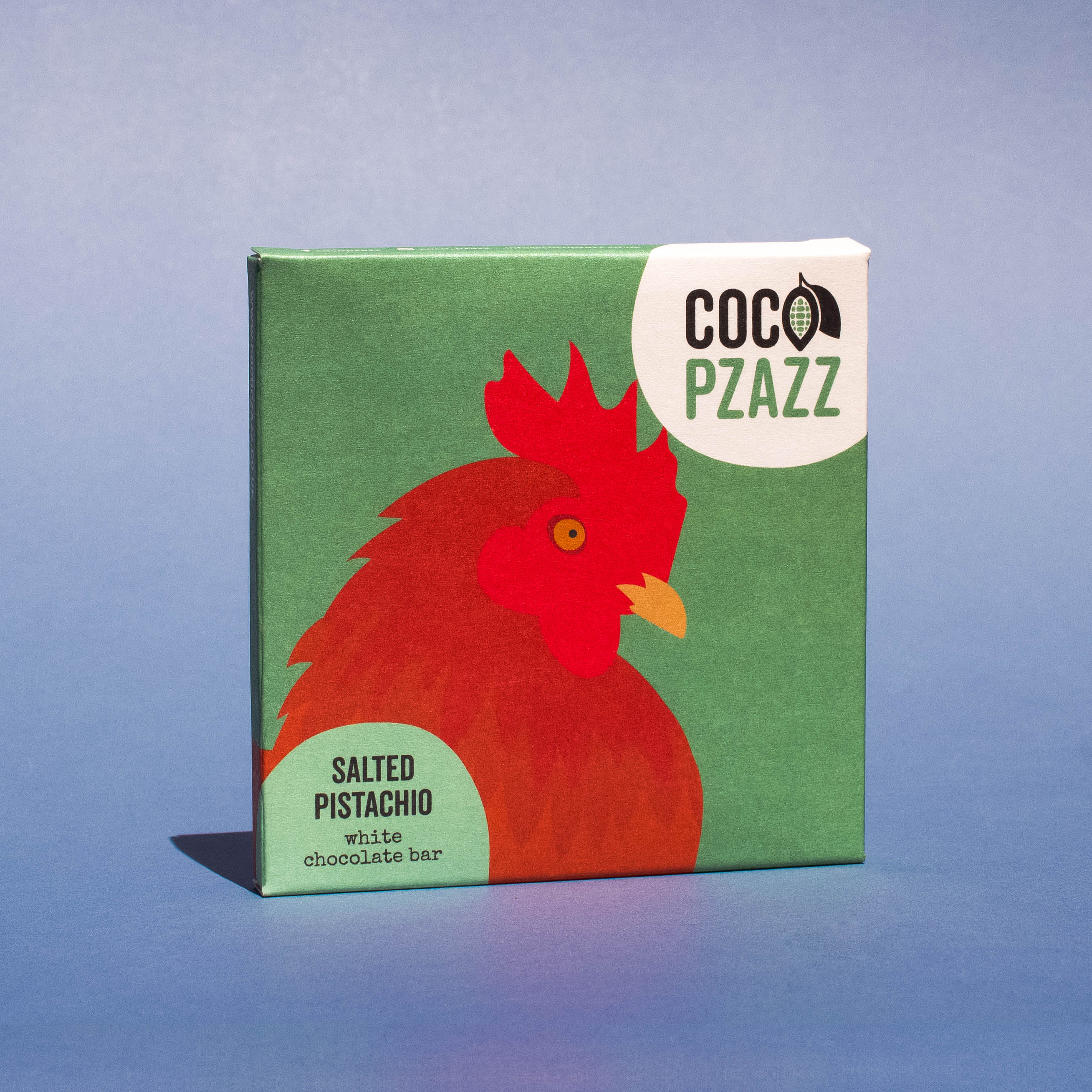 Salted Pistachio White Chocolate Bar 80g | Coco Pzazz