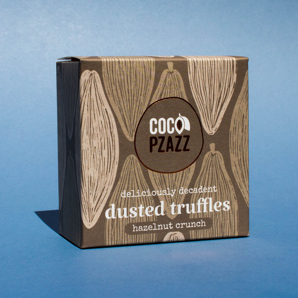 Hazelnut Crunch Dusted Truffles 125g | Coco Pzazz