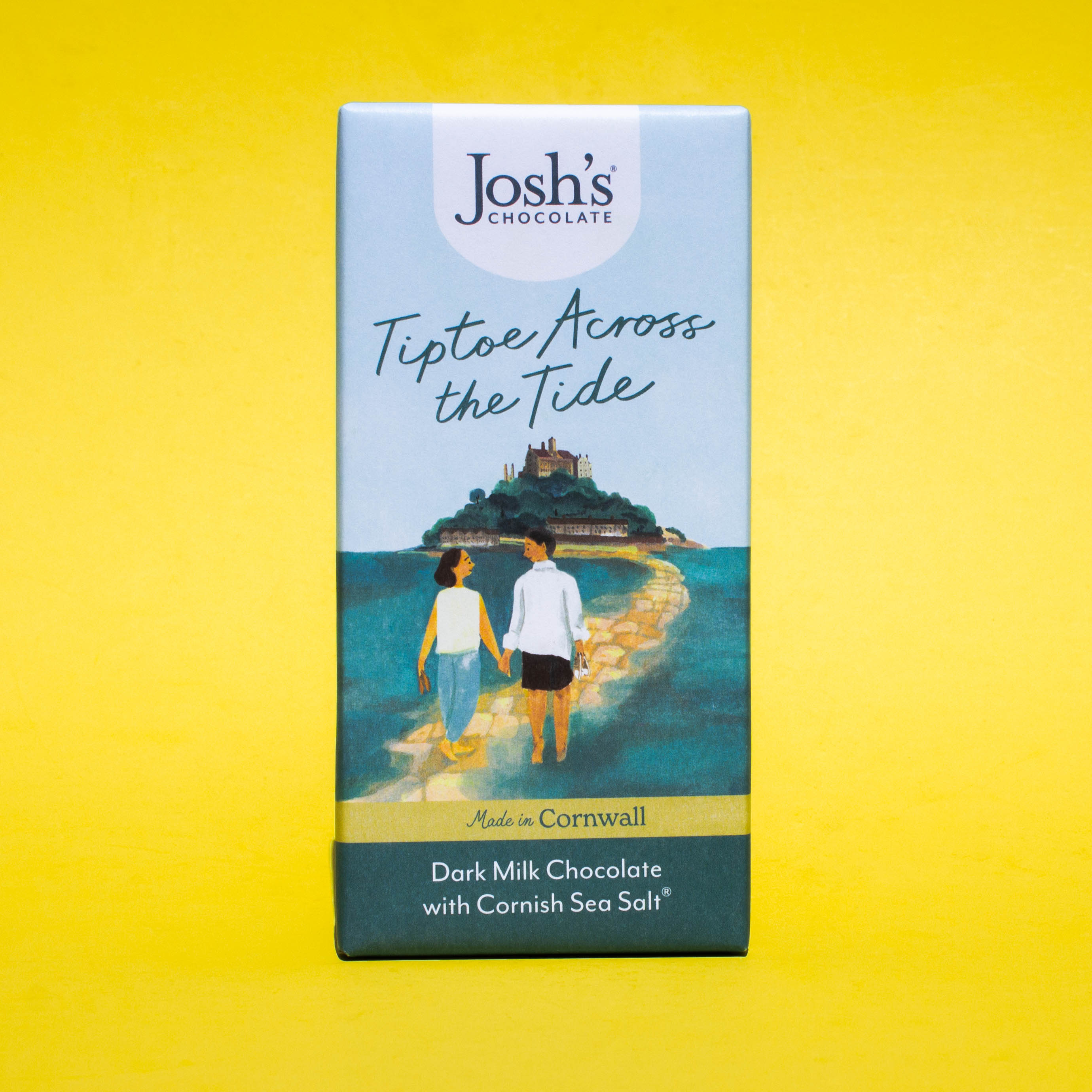 Dark Milk Chocolate with Cornish Sea Salt 90g | Josh's Chocolate