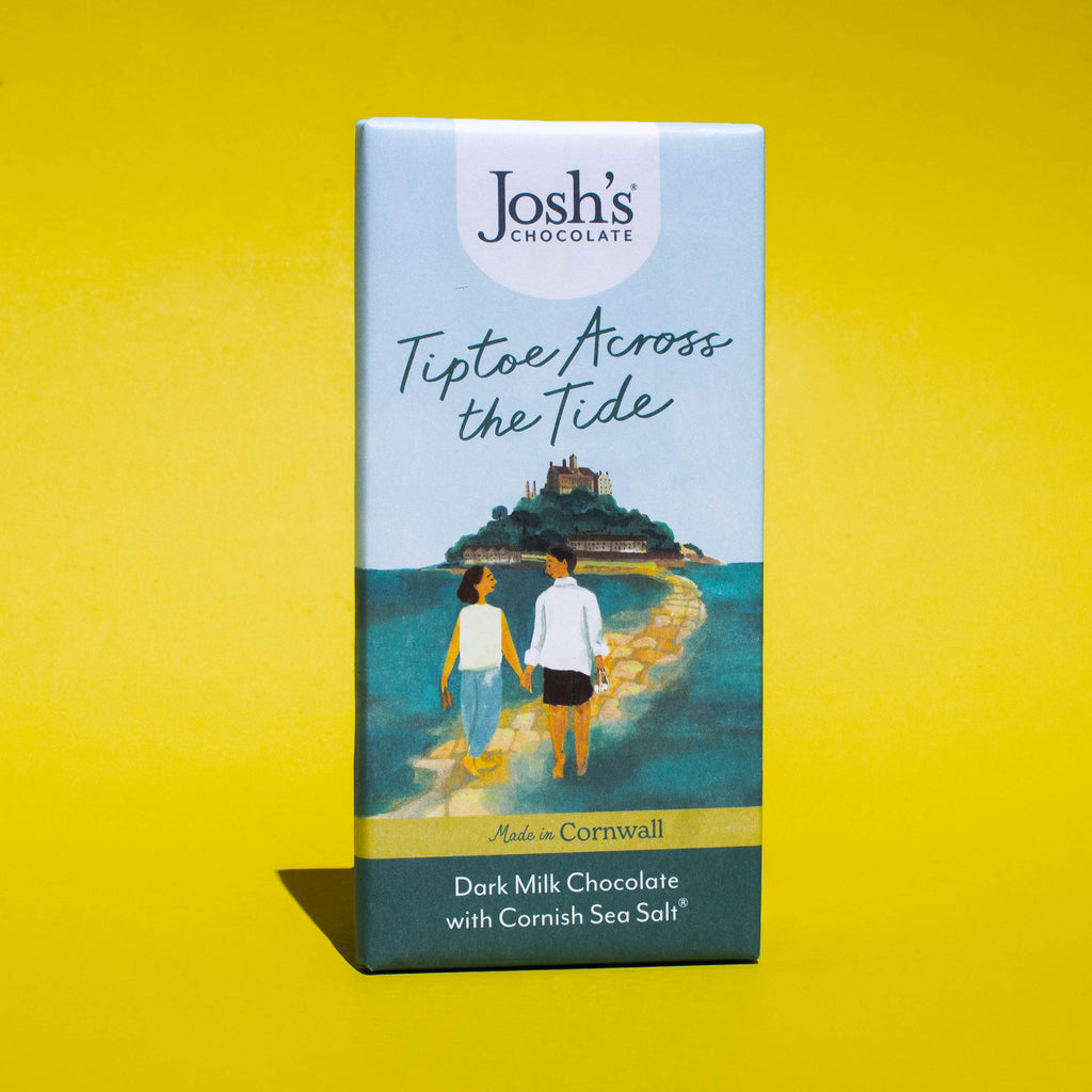 Dark Milk Chocolate with Cornish Sea Salt 90g | Josh's Chocolate