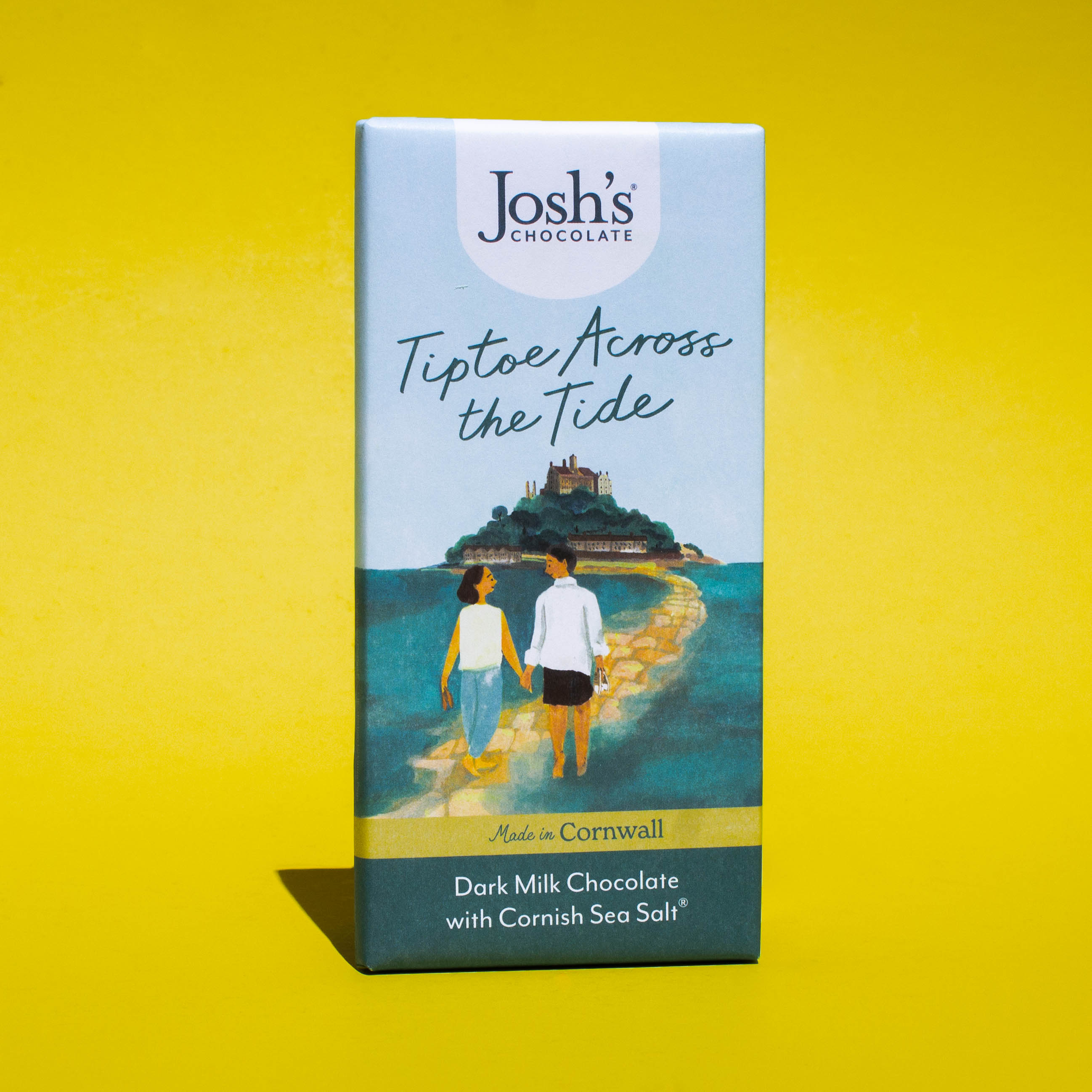 Dark Milk Chocolate with Cornish Sea Salt 90g | Josh's Chocolate