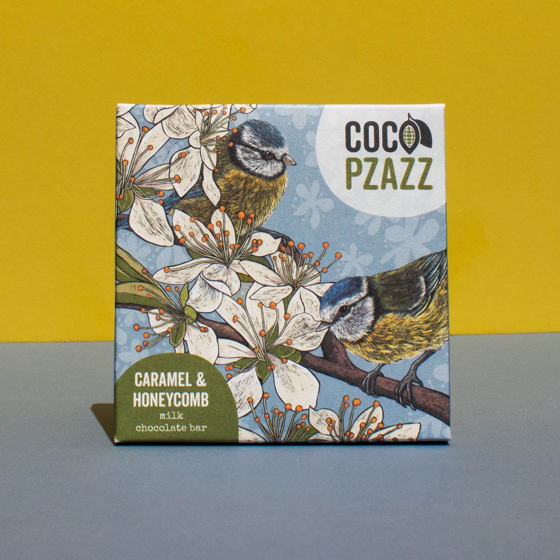 Caramel & Honeycomb Milk Chocolate Bar 80g | Coco Pzazz